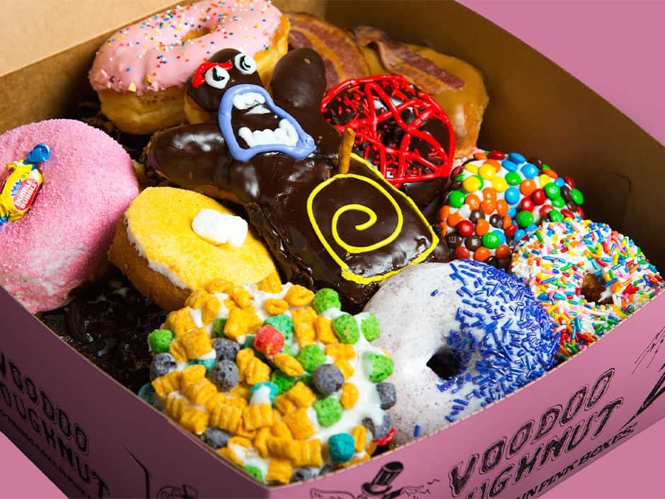 Doughnuts do Voodoo Doughtnut na Universal Citywalk em Orlando